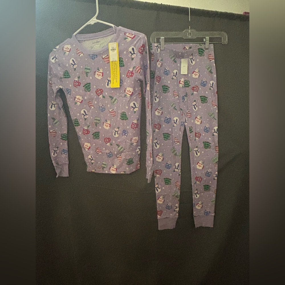 Old Navy Girls Holiday Pajama Set Size XL (12) New With Tags